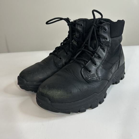 5.11 Tactical Urban Boot Men’s 9.5 Speed 3.0 5" Black Ortholite Lace Up Workwear - Picture 1 of 9